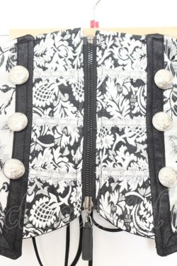 画像2: Qutie Frash / 2021プレミアム銀麗-GINREI- コルセット  シルバー×ブラック O-26-01-16-045-QU-TO-IG-OS