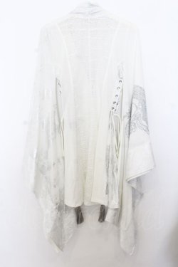 画像4: Qutie Frash / 4店舗限定着物ストールカーデ  ホワイト O-26-01-16-046-QU-JA-IG-OS