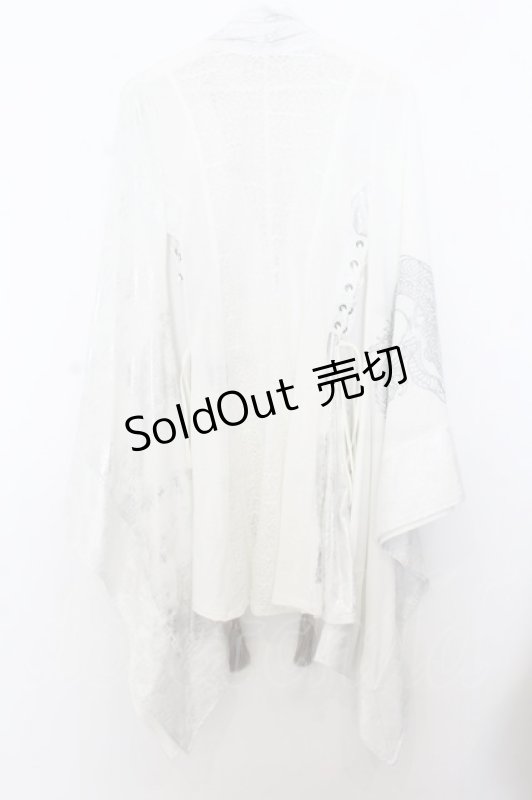 画像4: Qutie Frash / 4店舗限定着物ストールカーデ  ホワイト O-26-01-16-046-QU-JA-IG-OS (4)