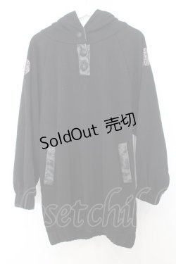 画像1: Qutie Frash / BIGプルオーバー  ブラック O-26-01-16-047-QU-TO-IG-ZY