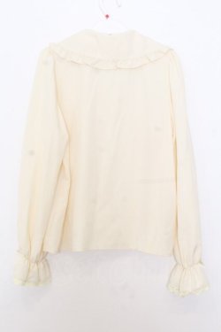 画像3: m petit by misako / AM マルエリフリルブラウス M 生成り O-26-01-16-052-LO-BL-IG-OS