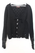 axes femme NOSTALGIE / かぎ針カーデ M クロ O-26-01-16-053-AX-TO-IG-ZT0119P