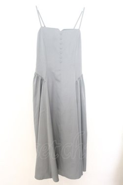 画像1: an another angelus / サイドギャザーキャミワンピース  ブルーグレー O-26-01-16-054-CA-TO-IG-OS