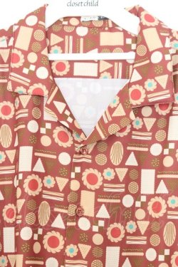 画像2: AXES-X / 焼き菓子PT開襟長袖シャツ M 茶 O-26-01-16-059-LO-BL-YM-OS