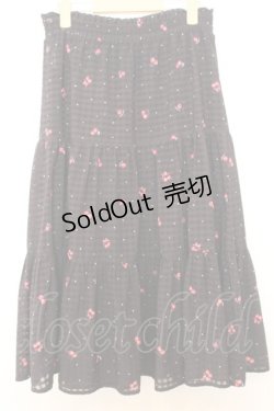 画像3: LODISPOTTO / さくらんぼ柄シアーチェックスカート  クロ O-26-01-16-006-LO-SK-IG-ZT547