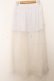 画像3: Qutie Frash / チャイナメッシュロングスカート  ホワイト O-26-01-16-064-QU-SK-IG-OS (3)