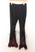 Qutie Frash / インナーレッグパンツ  ブラック×レッド O-26-01-16-065-QU-PA-IG-OS