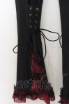 画像2: Qutie Frash / インナーレッグパンツ  ブラック×レッド O-26-01-16-065-QU-PA-IG-OS (2)