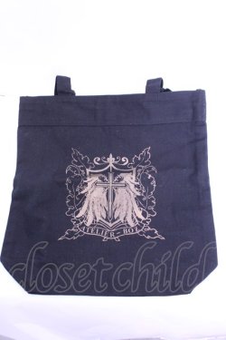 画像1: ATELIER BOZ / オリジナルトートバッグ  ブラック O-26-01-16-1050-EL-BG-OW-OS