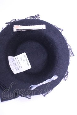 画像2: axes femme / ローズリボンミニハット  クロ O-26-01-16-1072-AX-AC-OW-OS