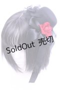 axes femme / ローズリボンミニハット  クロ×アカ O-26-01-16-1073-AX-AC-OW-OS