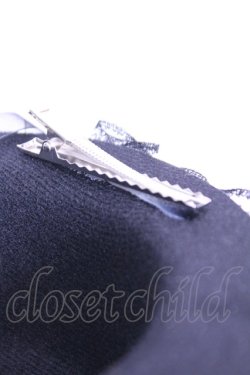 画像2: axes femme / ローズリボンミニハット  クロ×アカ O-26-01-16-1073-AX-AC-OW-OS