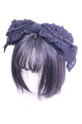 Chalmiere / リボン型ヘッドドレス  クロ O-26-01-16-1076-0-AC-OW-OS
