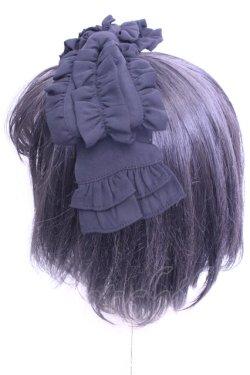 画像2: Chalmiere / リボン型ヘッドドレス  クロ O-26-01-16-1076-0-AC-OW-OS