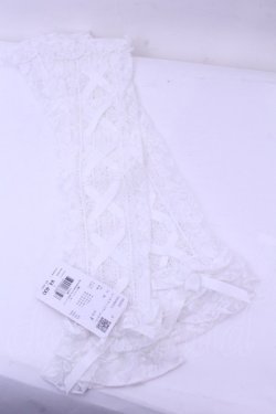 画像1: Chalmiere / レースアップアームカバー  シロ O-26-01-16-1080-0-ZA-OW-OS