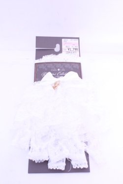 画像1: Kurumi Collaboration / CLK*レースグローブ  シロ O-26-01-16-1081-EL-ZA-IG-OS