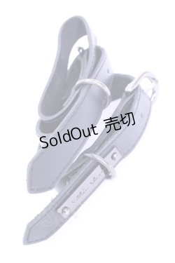 画像1: alice auaa / ダブルレールレザーブレス  ブラック O-26-01-16-1082-AA-AC-OW-OS