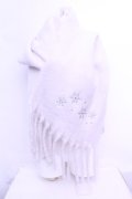 axes femme / 雪の結晶刺繍ストール  キナリ O-26-01-16-1084-AX-ZA-OW-OS