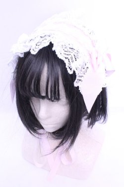 画像1: BABY,THE STARS SHINE BRIGHT / 薔薇の乙女ヘッドドレス  ピンク O-26-01-16-1009-BA-AC-OW-OS