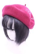 axes femme POETIQUE / ロゴプリントベレー 56-58cm ワイン O-26-01-16-1013-AX-AC-OW-OS