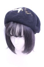 画像1: SWIMMER / ユニコーンワッペンベレー  クロ O-26-01-16-1016-EL-AC-OW-ZT171 (1)