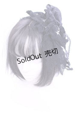 画像1: ALICE and the PIRATES / キャンベルローズカチューシャ  クロ O-26-01-16-1019-PA-AC-IG-OS