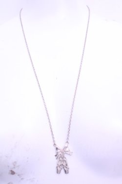 画像2: Emily Temple cute / トゥシューズ＆リボンネックレス  シルバー O-26-01-16-1028-ET-AC-OW-OS