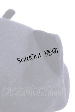 画像2: 水曜日のアリス / 猫耳ベレー帽  クロ O-26-01-16-1003-EL-AC-OW-ZT171