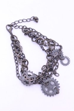 画像1: GOTHその他 / ギアチャームブレスレット  アンティークゴールド O-26-01-16-1037-EL-AC-OW-OS