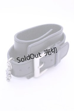 画像1: h.NAOTO / ベルトブレスレット  ブラック O-26-01-16-1038-HN-AC-OW-OS