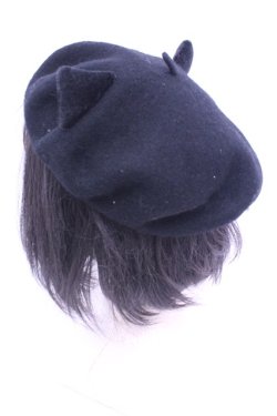 画像3: 水曜日のアリス / 猫耳ベレー帽  クロ O-26-01-16-1003-EL-AC-OW-OS