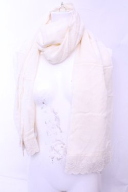 画像1: Franche Lippee / コットンレースストール  キナリ O-26-01-16-1044-LO-ZA-OW-OS