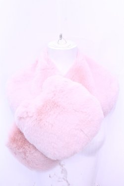画像1: Franche Lippee / フェイクファーねこマフラー  ピンク O-26-01-16-1045-LO-ZA-OW-OS