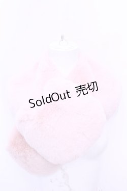 画像1: Franche Lippee / フェイクファーねこマフラー  ピンク O-26-01-16-1045-LO-ZA-OW-ZT305