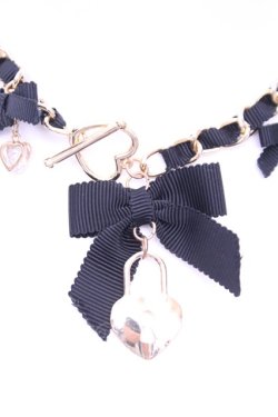 画像2: LIZ LISA / チャームチョーカー  クロ×ゴールド O-26-01-16-1046-LO-AC-OW-OS