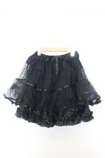 画像1: BABY,THE STARS SHINE BRIGHT / ふわふわドットチュールパニエ  クロ O-26-01-16-068-BA-SK-IG-ZT560 (1)