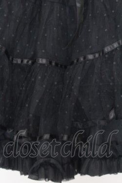 画像2: BABY,THE STARS SHINE BRIGHT / ふわふわドットチュールパニエ  クロ O-26-01-16-068-BA-SK-IG-OS
