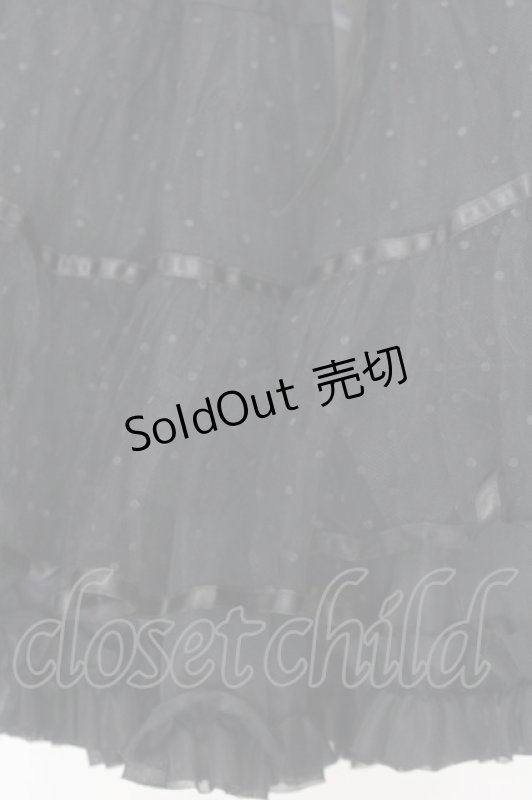 画像2: BABY,THE STARS SHINE BRIGHT / ふわふわドットチュールパニエ  クロ O-26-01-16-068-BA-SK-IG-ZT560 (2)