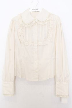 画像1: Innocent World / ヨーク切替ブラウス L キナリ O-26-01-16-011-IW-BL-OW-OS