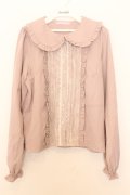 Honey Cinnamon / タックレースブラウス F ピンク O-26-01-16-012-LO-BL-OW-ZT0119P