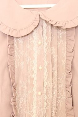 画像2: Honey Cinnamon / タックレースブラウス F ピンク O-26-01-16-012-LO-BL-OW-OS