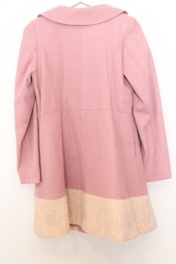 画像3: an another angelus / 裾ボア切り替えコート F ピンク O-26-01-16-013-CA-CO-OW-OS