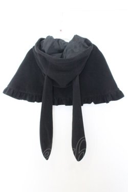 画像2: PEACE NOW / うさみみケープ M ブラック O-26-01-16-017-PU-TO-OW-OS