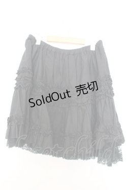 画像3: PEACE NOW / ギャザーフリルスカート M ブラック O-26-01-16-019-PU-SK-OW-OS