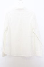 画像3: Fi.n.t / 鍵刺繍クレリックシャツ F アイボリー O-26-01-16-020-CA-BL-OW-ZT548 (3)