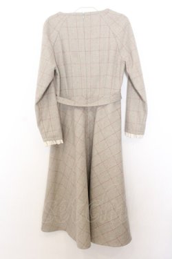 画像3: an another angelus / スイートハートネックラインチェックワンピース F ベージュ O-26-01-16-021-CA-OP-OW-OS