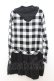 画像3: HELL CAT PUNKS / ギンガムチェックシャツワンピース  ブラック×ホワイト O-26-01-16-023-PU-TO-IG-OS (3)