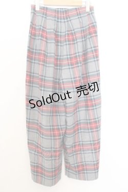 画像3: Franche Lippee / タータンチェックパンツ  グレー O-26-01-16-026-LO-PA-IG-ZT548