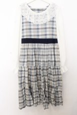 画像1: marcHenTica / オルネラワンピース  ブルー×シロ O-26-01-16-031-LO-OP-IG-ZT560 (1)