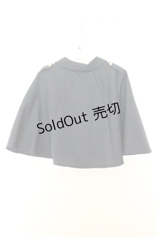 画像3: axes femme / チェーン付きダブル釦ケープ F ネイビー O-26-01-16-033-AX-JA-IG-ZT548 (3)